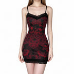 Baroque Print Halter Bodycon Mini Dress